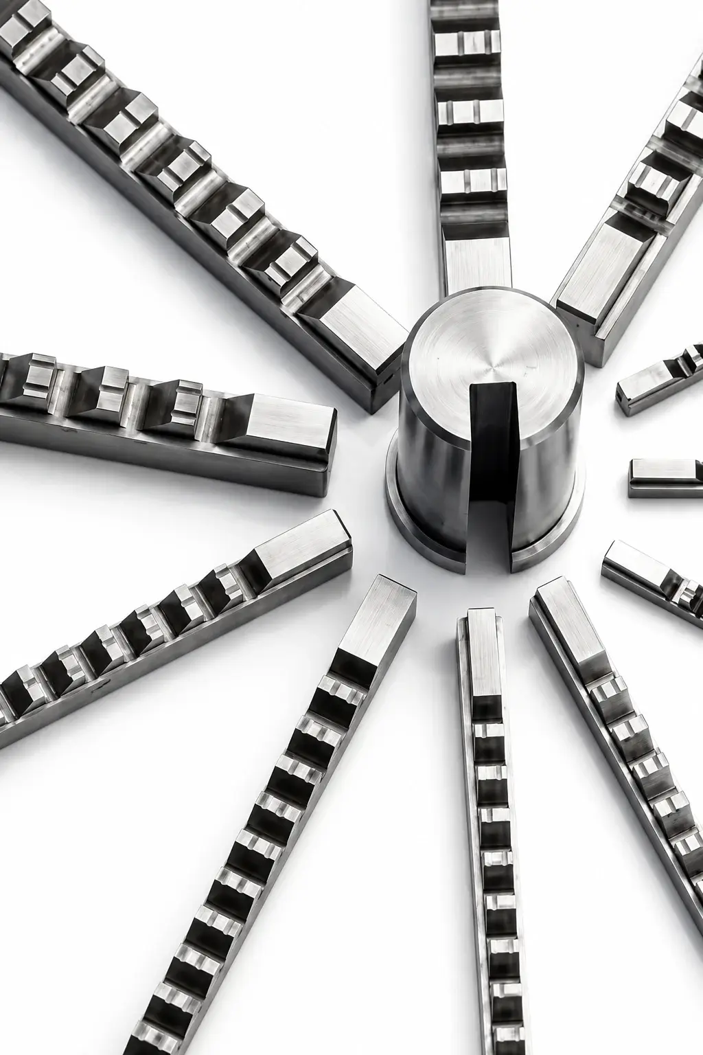 Zestaw przeciągaczy do wykonywania wewnętrznych rowków wpustowych